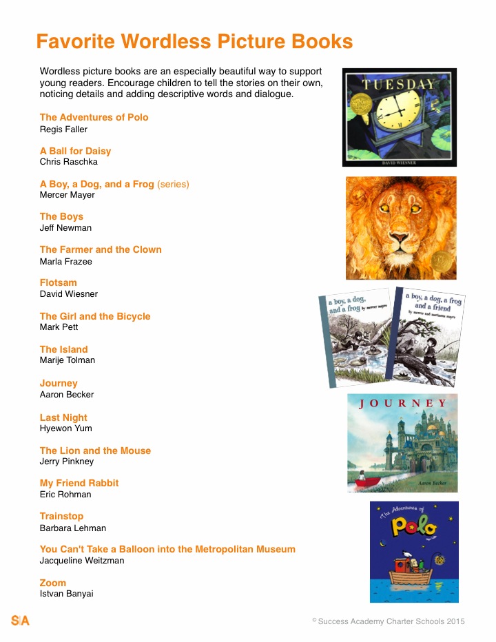 Wordless Picture Book List