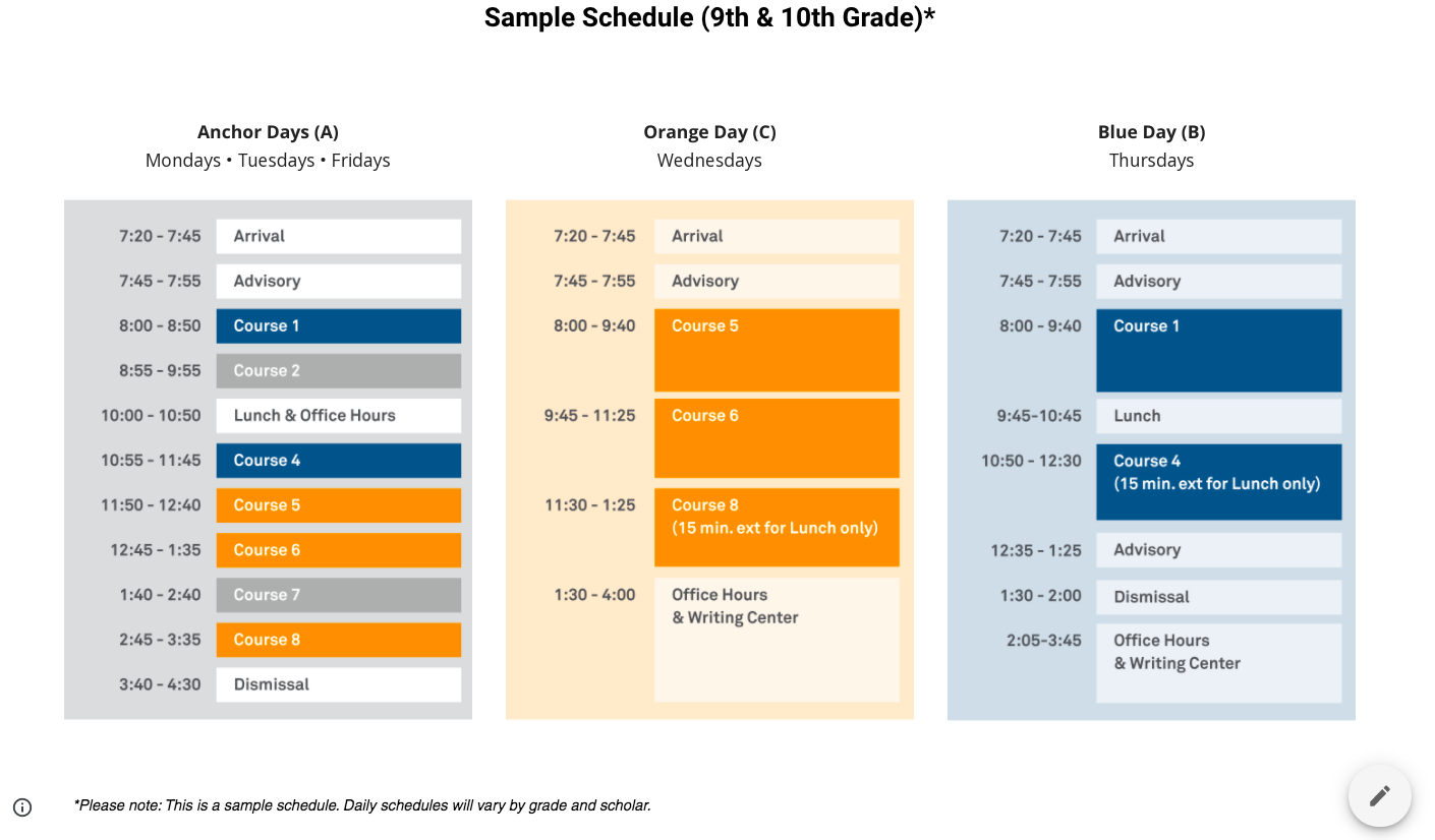 murray hill academy bell schedule